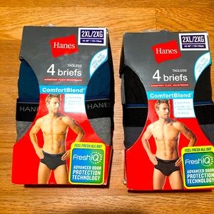 Men's Tagless Brief FreshIQ  2XL (8 briefs)